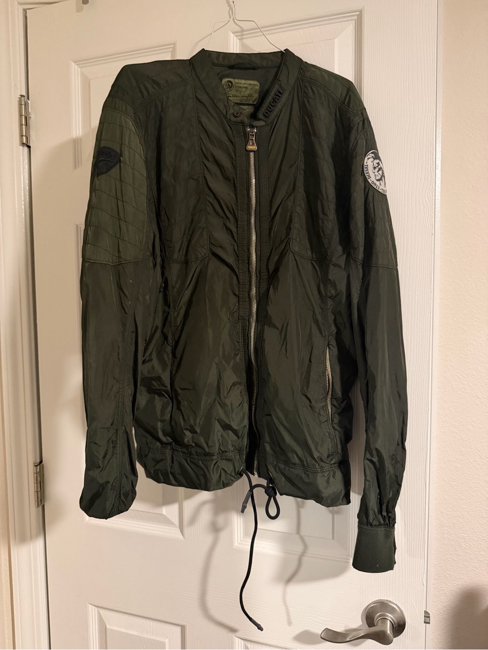 Ducati x Diesel Olive Green Men's Bomber Jacket